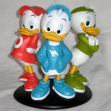 Afbeelding: Kwik, Kwek en Kwak, de neefjes van Donald Duck.